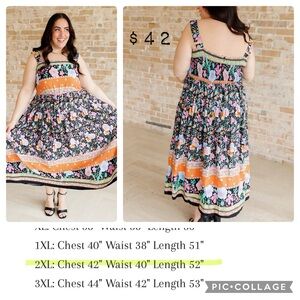 Floral Maxi Dress - Multicolor